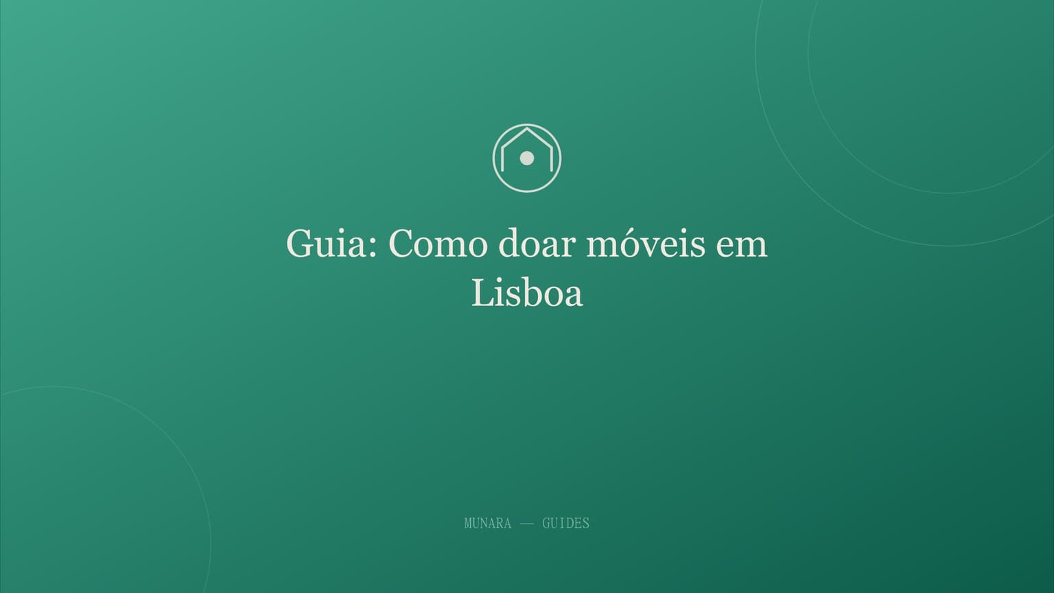 Como doar móveis em Lisboa: um guia prático